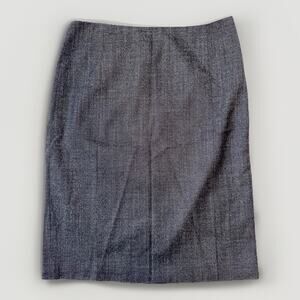 Theory Black Charcoal Pencil Skirt Size 4